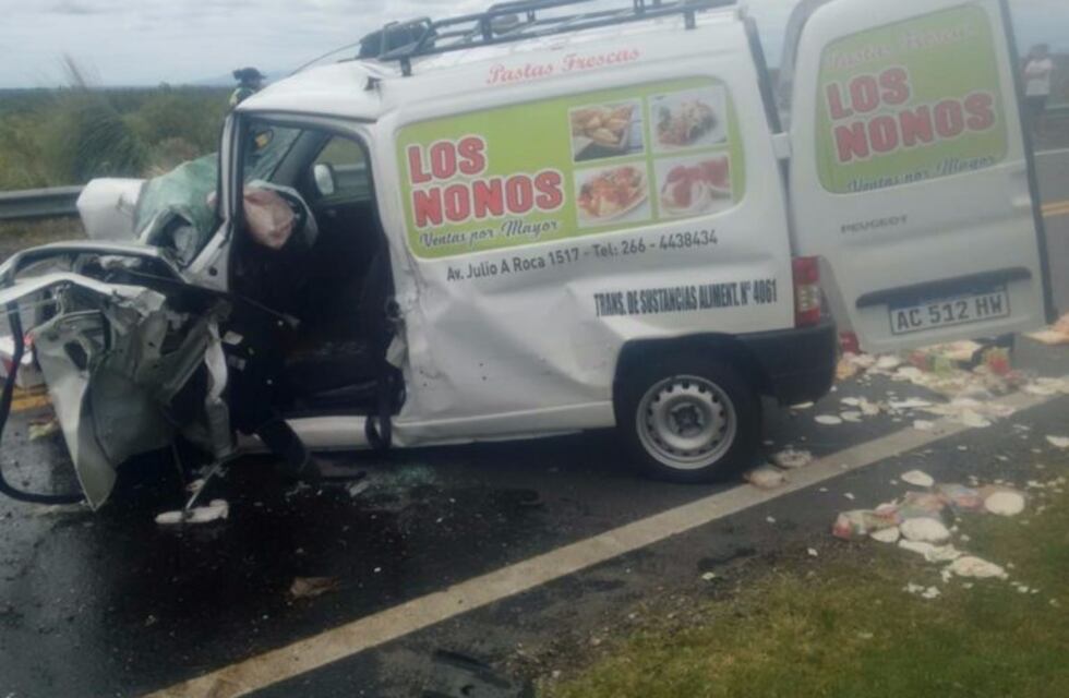 Impresionante choque frontal en las afueras de Villa Mercedes