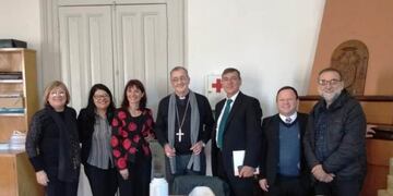 Juan Rubén Martínez, obispo de Posadas, recibió a miembros de la Iglesia de Jesucristo de los Santos de los Ultimos Días (mormones)\u002E