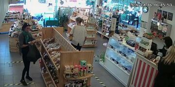 Video: robaron mercadería de una tienda saludable valuada en 2 mil pesos (Foto: Captura de video)