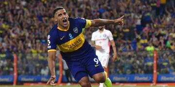 Ábila marcó el gol de Boca ante Argentinos (Foto:Clarín/Marcelo Carroll)