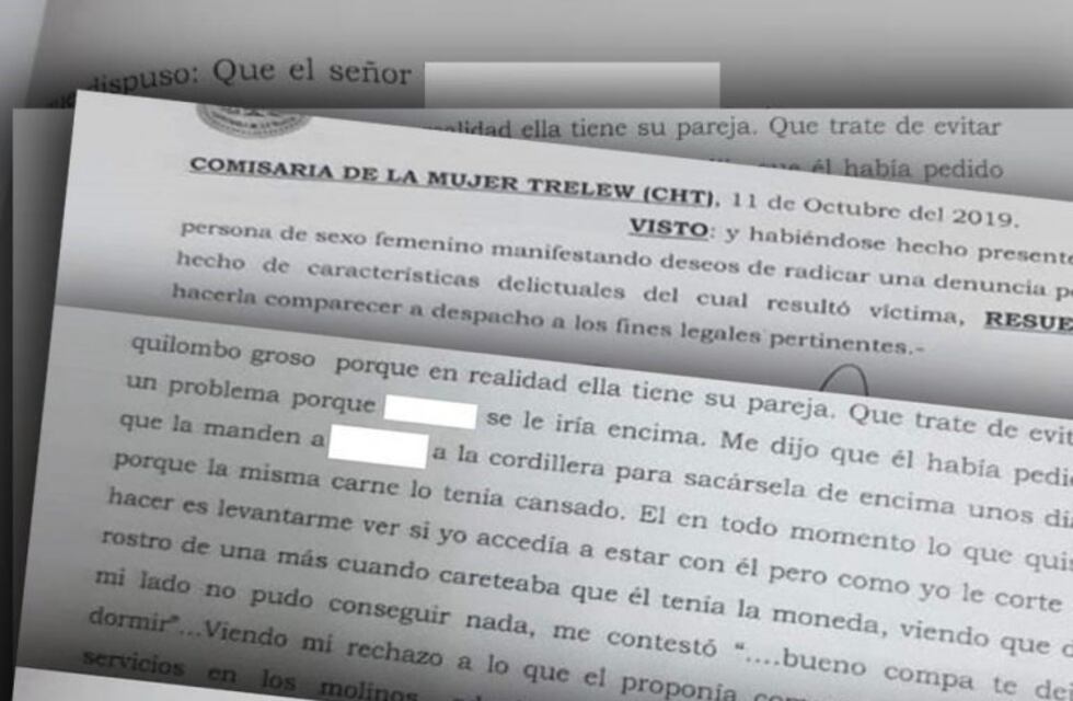 Mujer policía denunció al jefe de la APSV por acoso sexual y violencia de genero