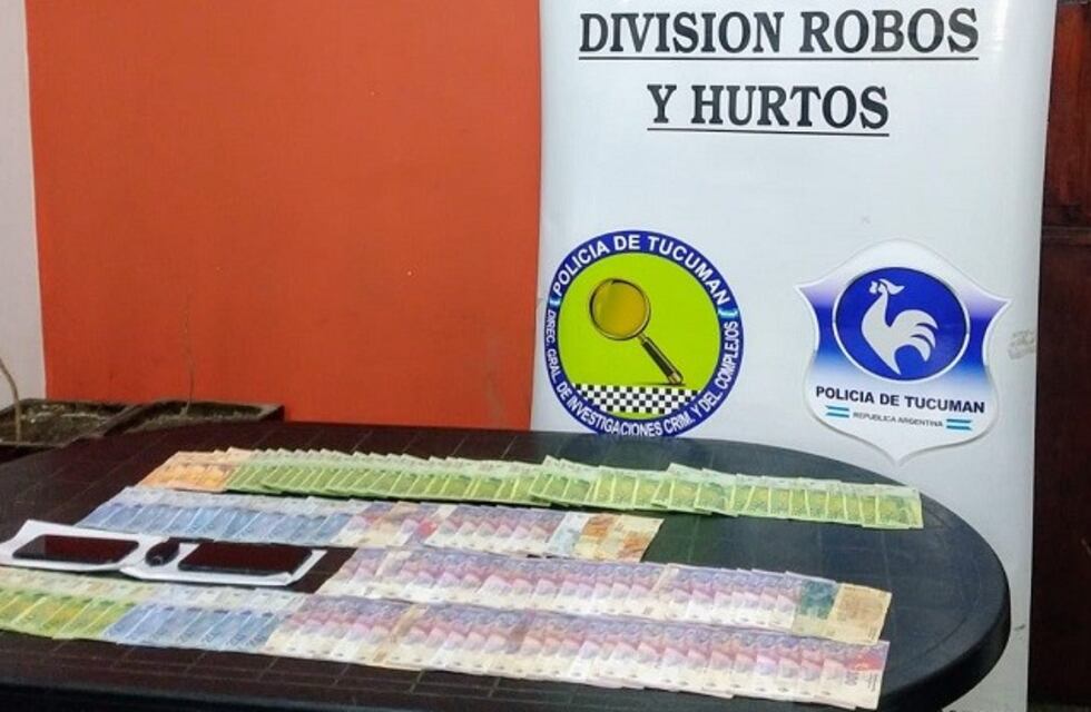 Por la ubicación del GPS lograron recuperar celulares y dinero robado