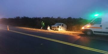 Una persona lesionada en un vuelco en cercanías de Achiras\u002E
