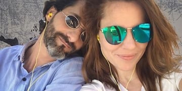 Agustina Kämpfer y su novio\u002E
