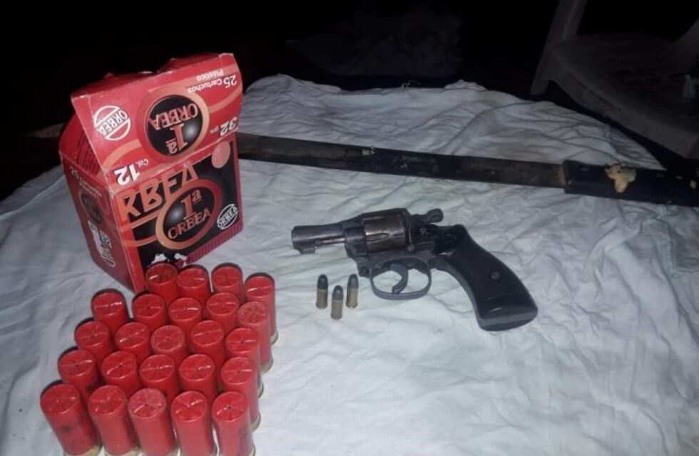 Detuvieron a un joven con un revolver, un machete, 50 mil pesos y 8 mil dólares