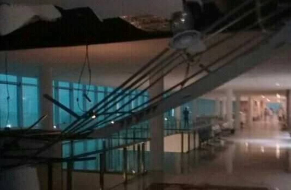 Evacuaron el Cemafe por filtraciones y la caída de parte del cielorraso