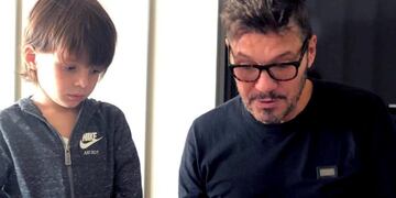 Marcelo Tinelli y Lorenzo\u002E