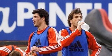 Eduardo Tuzzio y Horacio Ameli protagonizaron un incidente como compañeros en River. (Web)