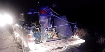 cazadores furtivos con 300 kilos de carne de guanaco