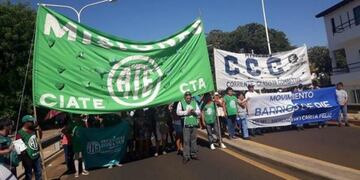 Organizaciones sociales misioneras marchan por el Día de San Cayetano\u002E (Fuente: Primera Edición)