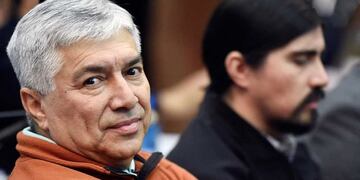 Lázaro Báez y su hijo Martín. (Archivo)