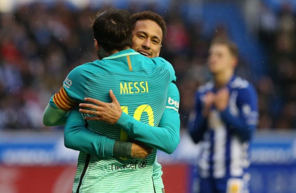 Con un gol de Messi, Barcelona goleó 6-0 al Alavés de Pellegrino