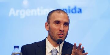 FILE PHOTO: Argentina's Economy Minister Martin Guzman attends a news conference in Buenos Aires, Argentina December 11, 2019\u002E REUTERS/Mariana Greif/File Photo