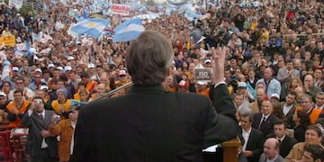 Néstor Kirchner en Gualeguaychú