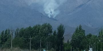 Incendio en el Manzano Histórico, Tunuyán.