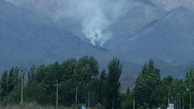 Incendio en el Manzano Histórico, Tunuyán.
