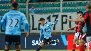 El "Chino" Lucas Zelarayán le dio valor al triunfo y la clasificación de Belgrano en Copa Argentina (Prensa Belgrano).