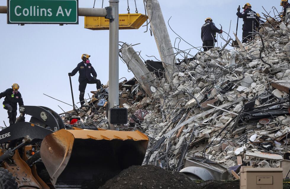 Derrumbe en Miami: las autoridades anunciaron el fin de la búsqueda de sobrevivientes