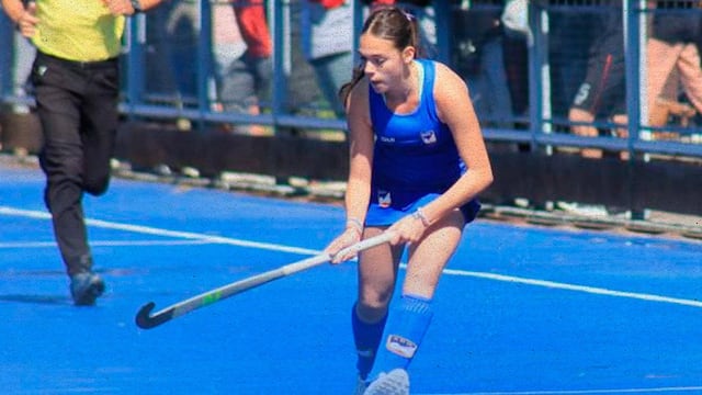 La puntaltense Lourdes Brun se consagró campeona con la Selección de Bahía Blanca Sub 14 de Hockey (Foto: Facebook Puerto Belgrano Hockey).