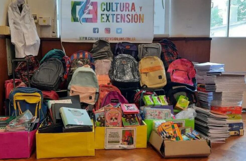 La campaña “Mochilas solidarias” finalizó con una importante donación para el comienzo de clases