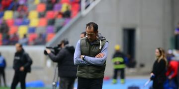Lucas Bovaglio, el entrenador de Instituto, y los saldos de la visita a Güemes (José Gabriel Hernández / La Voz).