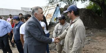 Banda del Río Salí: Jaldo supervisó obras de ampliación en una escuela\u002E (Gobierno de Tucumán)