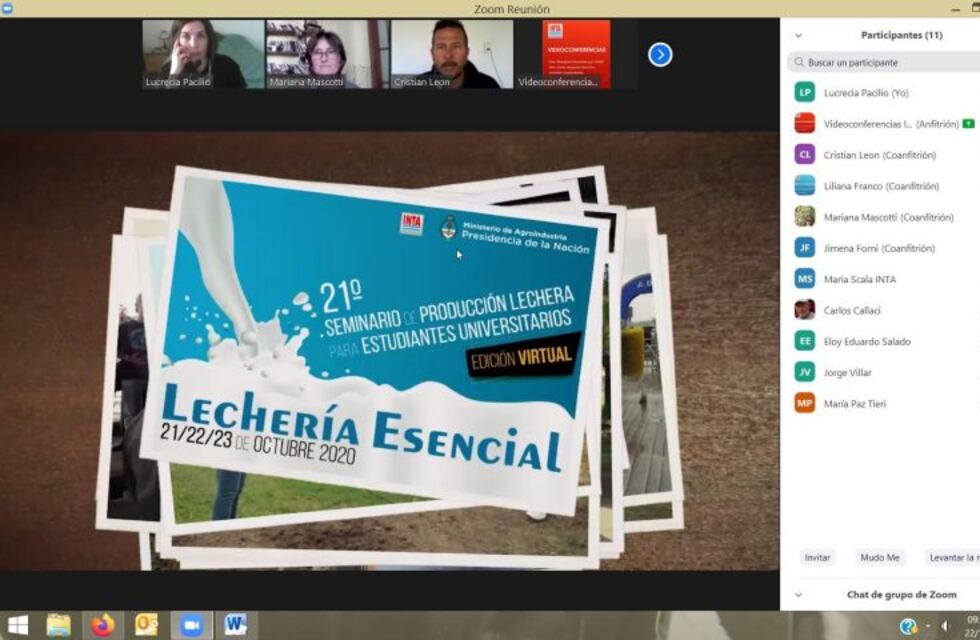 Primera edición virtual del Seminario de Producción Lechera de INTA Rafaela