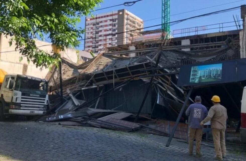 Se derrumbó un edificio en construcción en Belgrano y hay al menos cuatro heridos