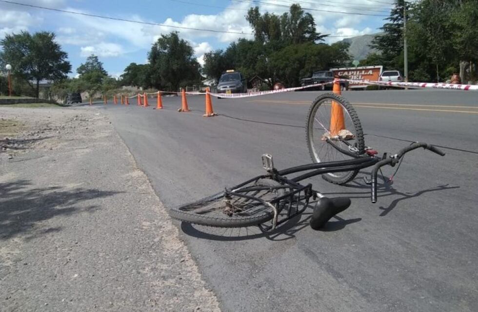 Una ciclista falleció este martes en Capilla del Monte
