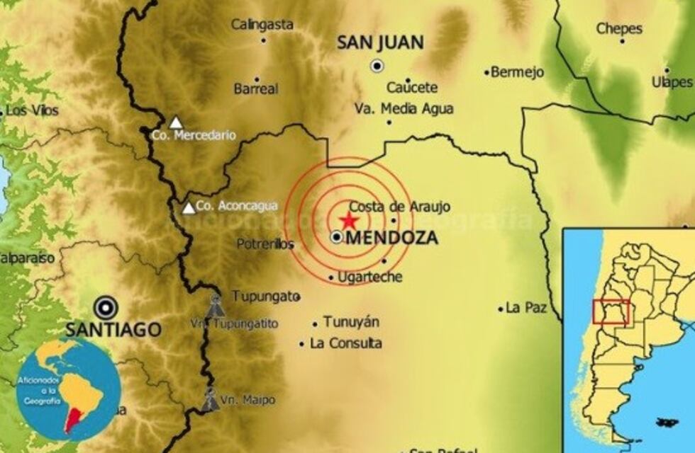Un leve sismo se sintió en el Valle de Uco