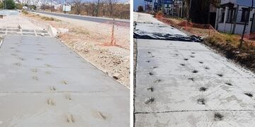 Daños en avenida Perón (Informate Salta)