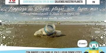 Este sábado se realizará una limpieza de playas en Comodoro y Rada Tilly