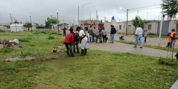 Operativo de limpieza en Alto Comedero