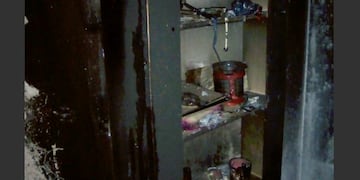 Incendio en una casa de Carlos Paz