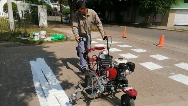 Señalizaron sendas peatonales