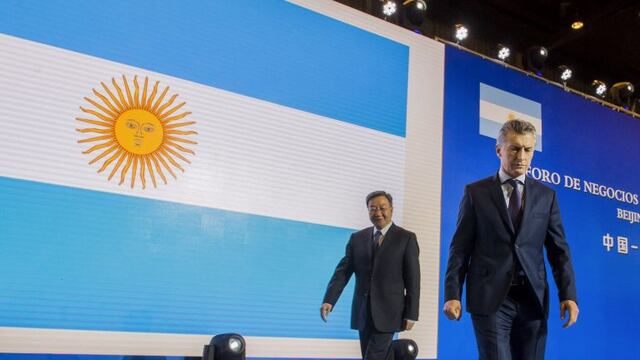 DYN05, BEIJING u2013 CHINA 16/05/2017, EL PRESIDENTE MAURICIO MACRI EXPUSO HOY EN LA CLAUSURA DEL FORO DE NEGOCIOS E INVERSIONES ARGENTINA - CHINA QUE SE REALIZu00d3 EN EL HOTEL WORLD SUMMIT WING DE BEIJING. FOTO: DYN/PRESIDENCIA.