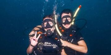 Esta es la última imagen subida por la escuela de buceo \