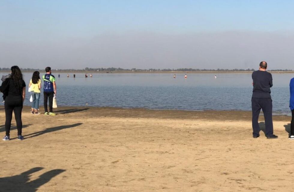 Buscan a dos hombres que desaparecieron intentando cruzar a pie la laguna Setúbal