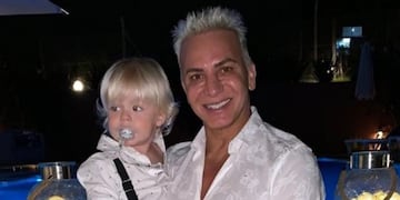 Flavio Mendoza le festejó el cumple a su hijo con deco alusiva al coronavirus