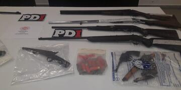 Durante el procedimiento fueron halladas armas y municiones\u002E(Ministerio de Seguridad)