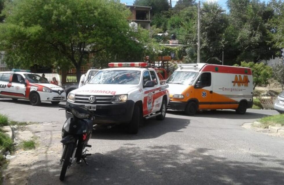 Carlos Paz: Accidente en calle Los Sauces