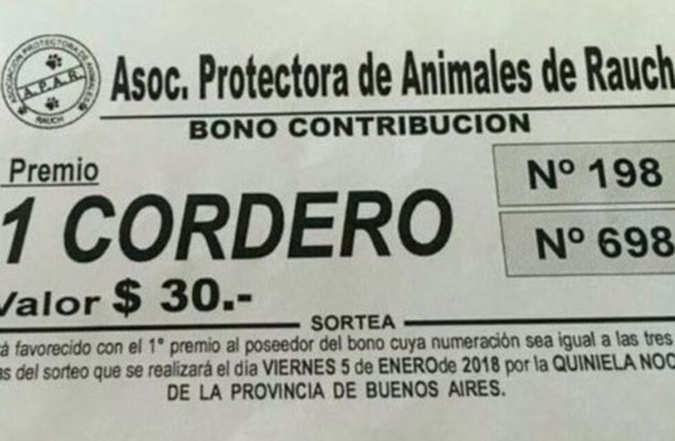 Una sociedad protectora de animales sortea un cordero para recaudar fondos