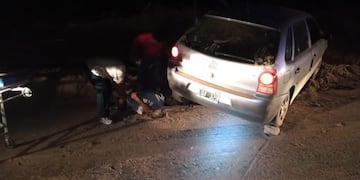 Conductor en grave estado tras perder el control de su vehículo