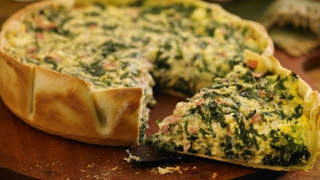 Receta de tarta de espinaca, ricota y jamón\u002E