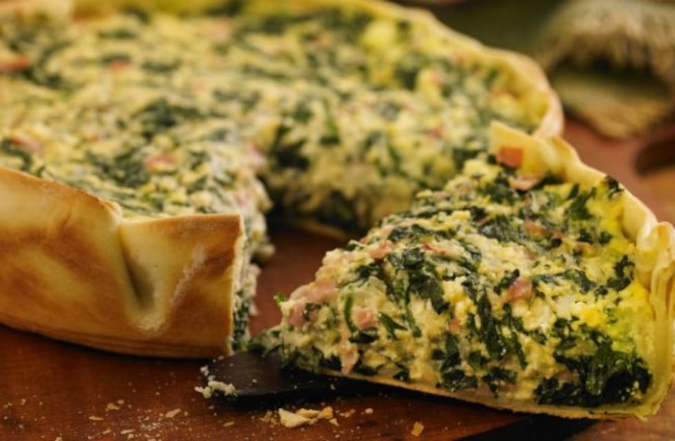 Receta de tarta de espinaca, ricota y jamón