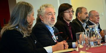 Juan Carlos Del Bello en la reunión de ''Compromiso'' (Foto: Marcelo Ochoa)\u002E