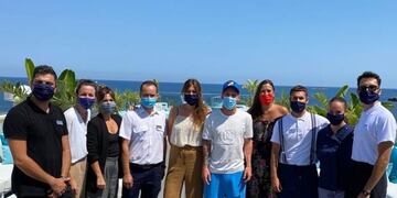 Antonela y Messi disfrutan de Ibiza desde su lujoso hotel (Instagram)