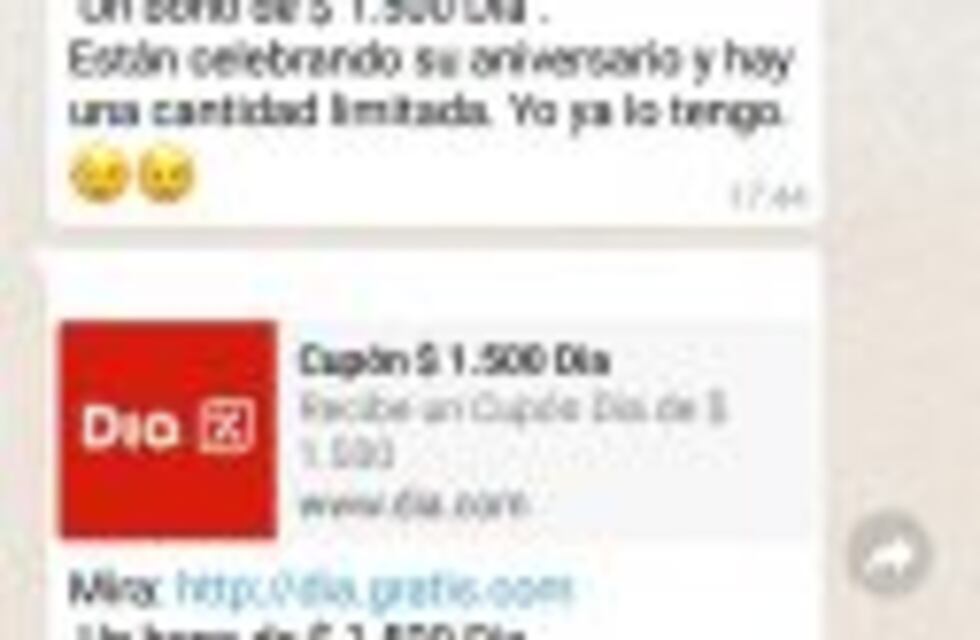 WhatsApp: Alerta por un virus que simula ser un descuento en supermercados