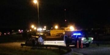 choque bajada a autopista