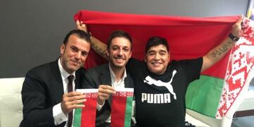 Diego Maradona se convirtió en el presidente de un club de Bielorrusia